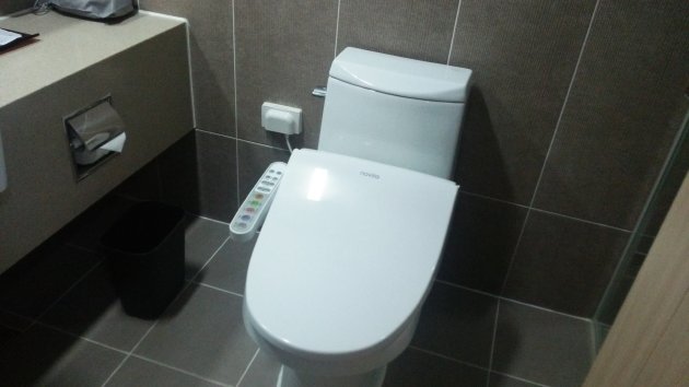 クラウンハーバーホテル釜山の部屋のトイレ